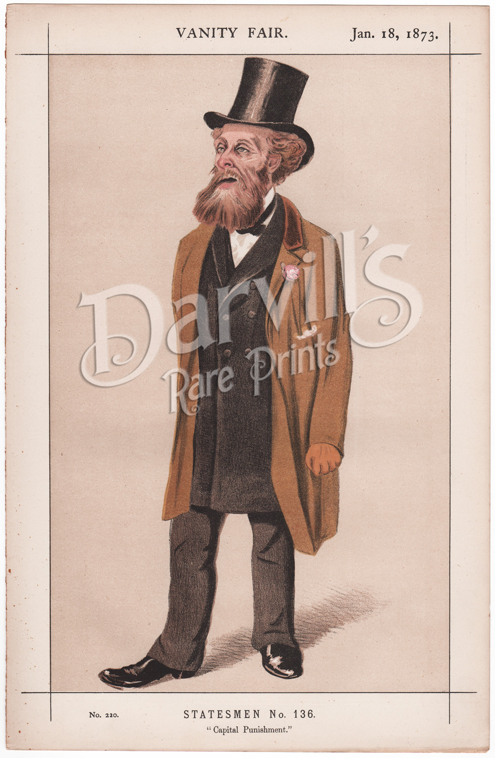 Mr Charles Gilpin Jan 18 1873